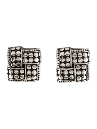 Pre-owned John Hardy Woven Earclips In Multicolor