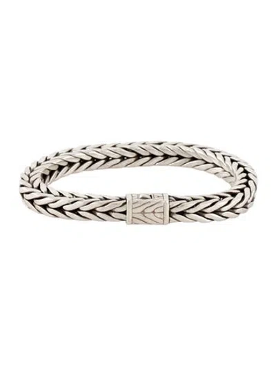 Pre-owned John Hardy Woven Link Bracelet, 7.5" In Multicolor