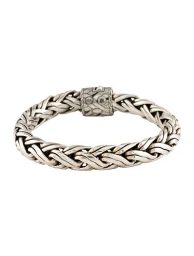 Pre-owned John Hardy Woven Link Bracelet, 8" In Multi