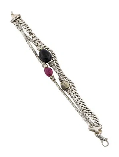 Pre-owned John Hardy X Adwoa Aboah Multistone Three Row Bracelet