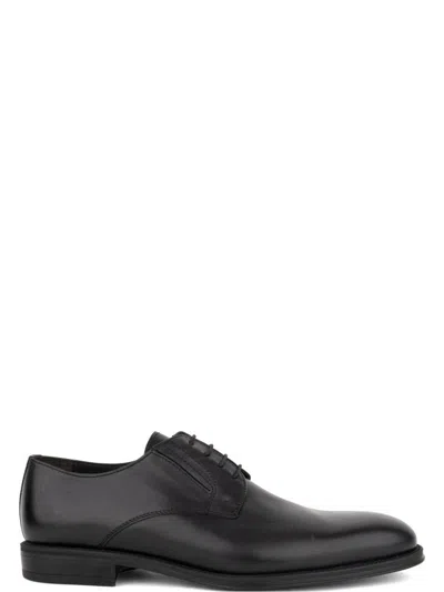 John Harrison Black Leather Classic Lace-up Formal Shoes