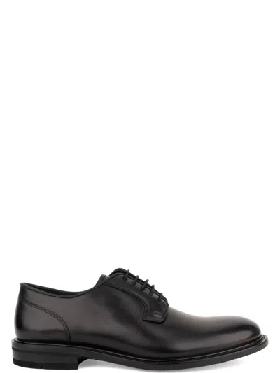 John Harrison Black Polished Leather Classic Formal Shoes