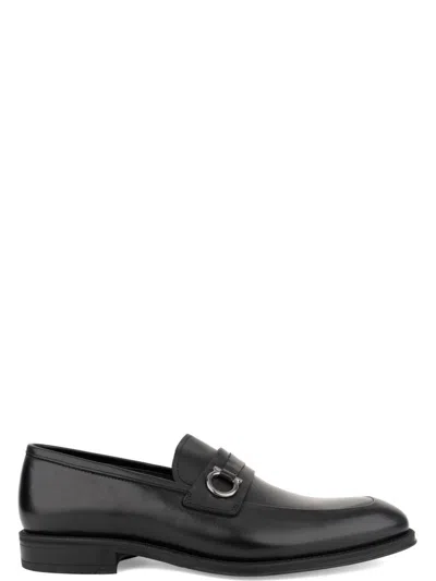 John Harrison Black Polished Leather Metallic Detail Formal Shoes