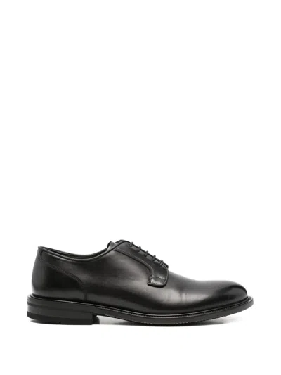 John Harrison Lace-up Leather Derby Shoes In Multi