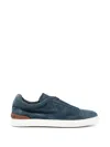 John Harrison Panelled Suede Sneakers In Multi