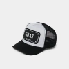 John Hatter & Co. John Hatter Co John Hatter & Co Goat Trucker Hat In White/black