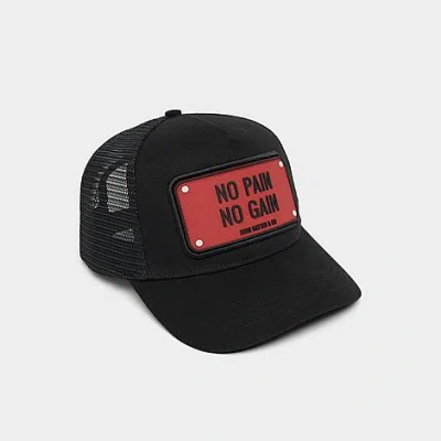 John Hatter & Co. John Hatter & Co No Pain No Gain Trucker Hat In Black