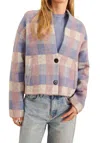 JOHN & JENN ALFIE CARDIGAN IN AUTUMN PLAID