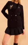 John & Jenn Beau Double Breasted Blazer In Grand Soiree In Multi