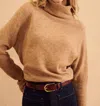 John & Jenn Emmett Turtleneck Sweater In Camel