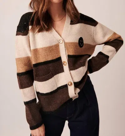 John & Jenn Kit Cardigan In Brown