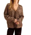 JOHN & JENN RUPERT CARDIGAN IN ROASTED CHESTNUT