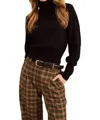 John & Jenn William Turtleneck In Caviar In Black
