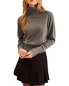 John & Jenn William Sweater In Heathered Owl In Multi