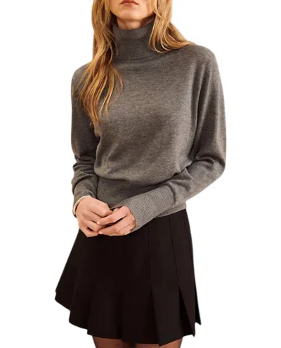 John & Jenn William Sweater In Heathered Owl In Multi