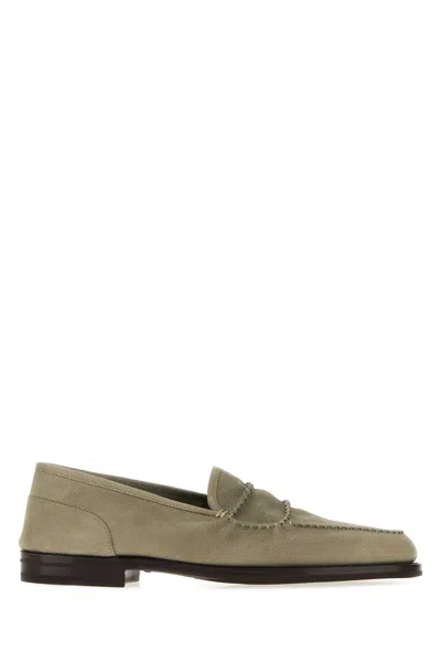 John Lobb Sneakers Men Color Sage In Green