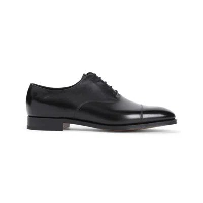 John Lobb Black Ankle Boots