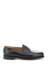 JOHN LOBB BLACK LEATHER LOPEZ LOAFERS FOR MEN