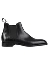 John Lobb Lawry Slip-on Boots In Leather In Black