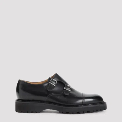 JOHN LOBB JOHN LOBB BLACK WILLIAM LEATHER BUCKLED