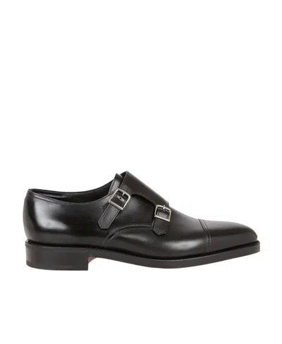 John Lobb Buckle Dress Shoes In Black
