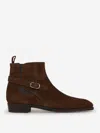 John Lobb Buckle Suede Boots