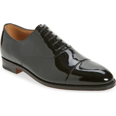 John Lobb City Ii Cap Toe Oxford In Black