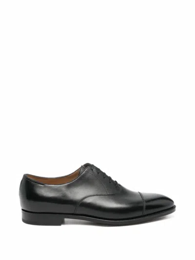 John Lobb City Ii Leather Oxford Shoes In Black