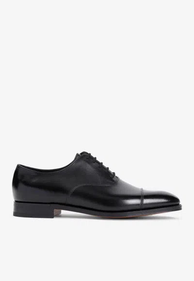 John Lobb City Ii Oxford Shoes In Black