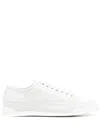 John Lobb Courrt Leather Sneakers In White