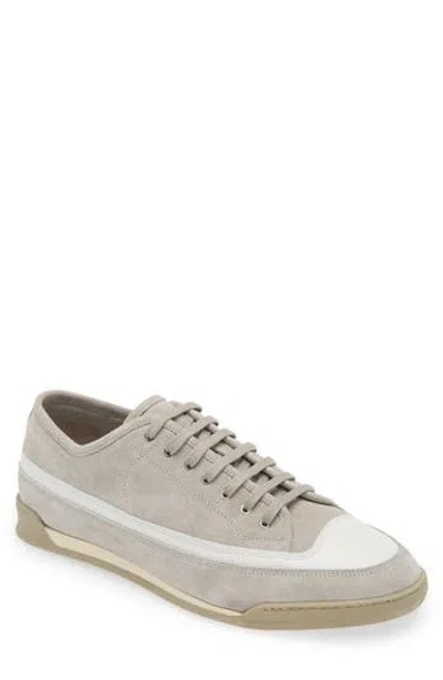 John Lobb Court Low Top Sneaker In Misty/white