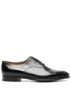 John Lobb Debossed-detailing Leather Oxford Shoes In Black