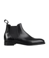 John Lobb Lawry Slip-on Boots In Leather In Black