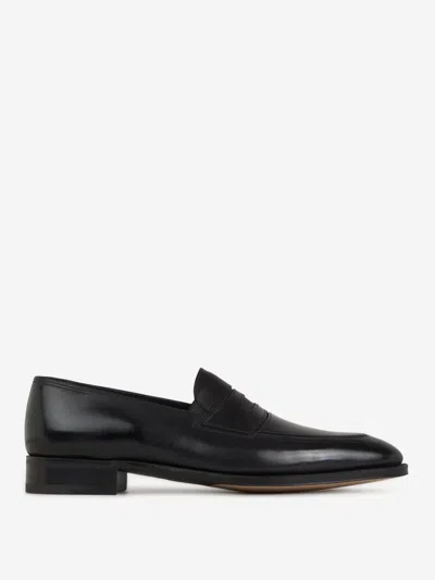 John Lobb Fencote Leather Loafers