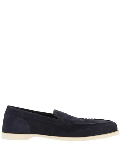 John Lobb Flat Shoes In Blue