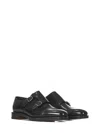 John Lobb Hand-sewn Black Calf Leather Double Buckle Shoe In Black