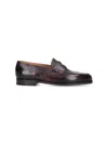 John Lobb Lopez Suede Leather Loafers In Brown