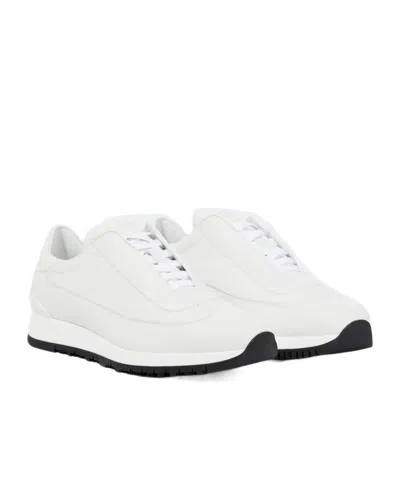 John Lobb Foundry Ii Leather Low-top Sneakers In White