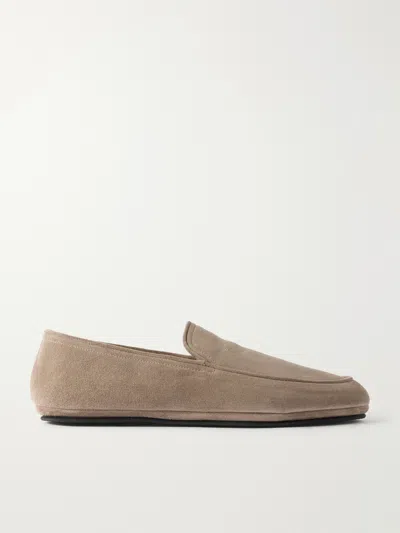 John Lobb Kingstone Suede Slippers In Multi