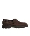 John Lobb Lace-up Boat Shoes In Brown