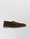 John Lobb Lace-up Suede Tassel Loafers