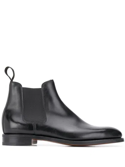 John Lobb Lawry Chelsea Boots Shoes In Black