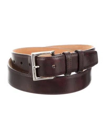 Pre-owned John Lobb Leather Belt In Brown