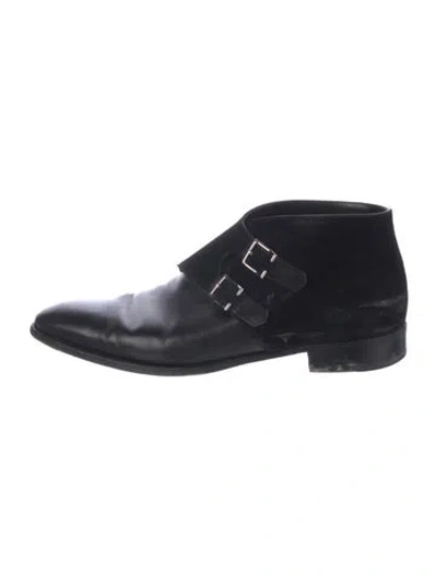 Pre-owned John Lobb Leather Boots In Black