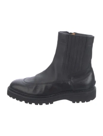 Pre-owned John Lobb Leather Boots In Black