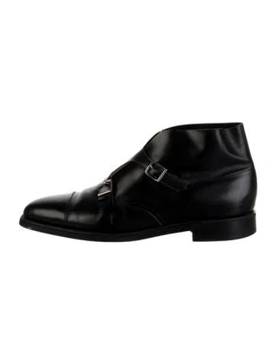 Pre-owned John Lobb Leather Boots In Black