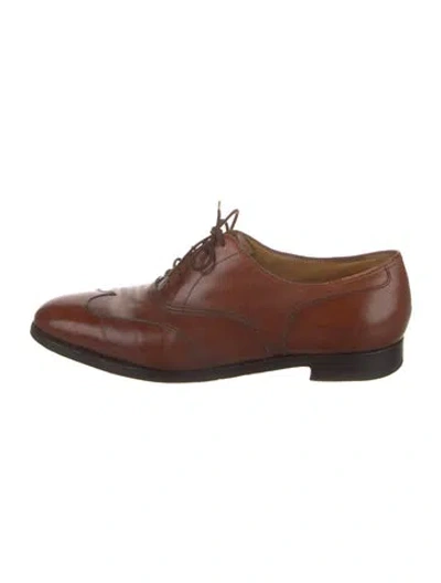 Pre-owned John Lobb Leather Brogues In Brown