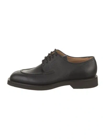 Pre-owned John Lobb Leather Derby Shoes In Black