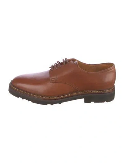 Pre-owned John Lobb Leather Derby Shoes In Brown