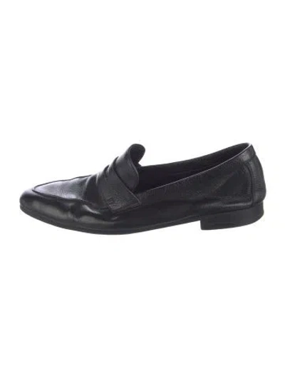 Pre-owned John Lobb Leather Dress Loafers In Black